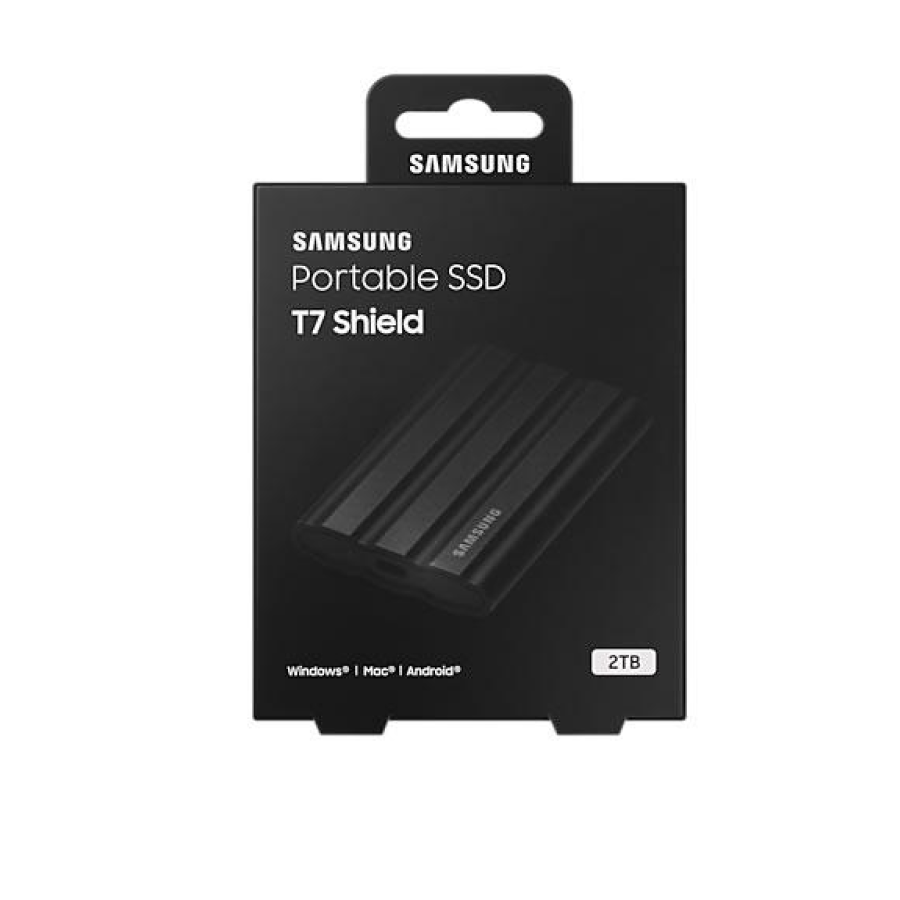 Samsung T7 Shield 2TB USB 3.2 Portable SSD - Black