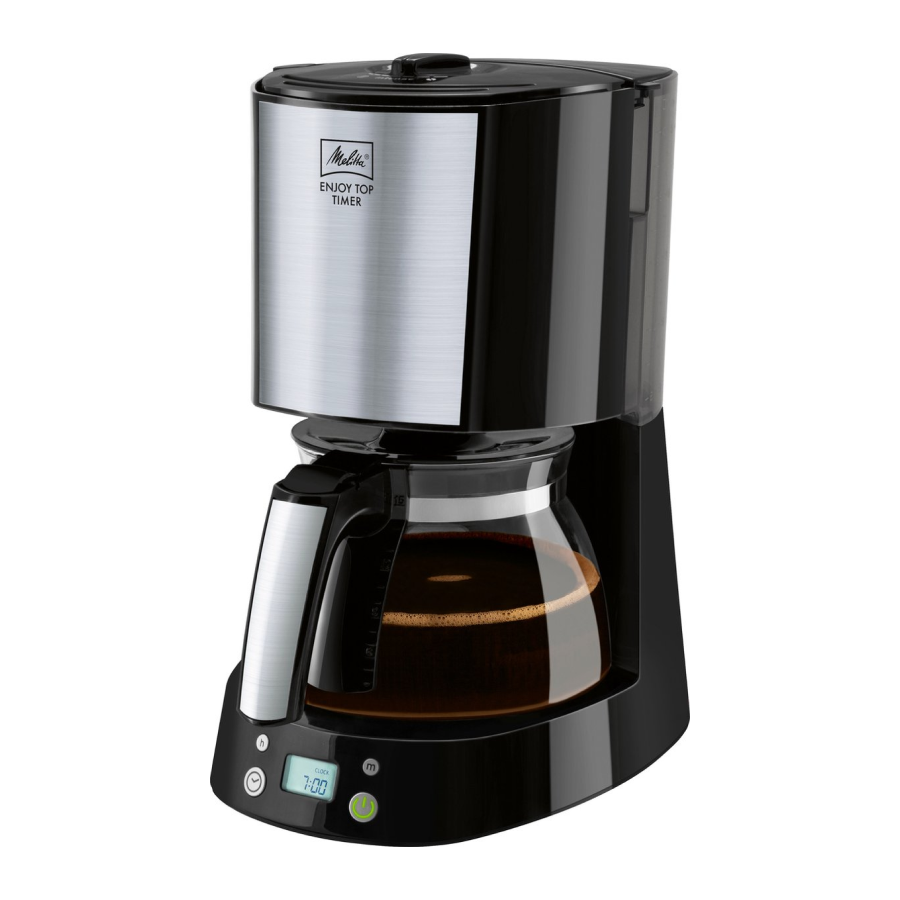 Melitta 1017-11 Enjoy Top Timer  Coffee Machine