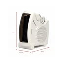 Rediffusion Portable Dual Position Fan Heater RED901