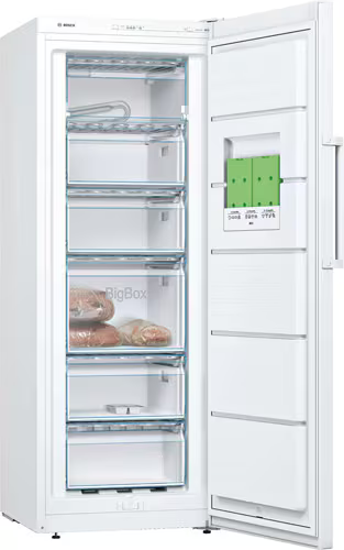 Bosch 6 Çekmeceli 206Lt. E Enerji Sınıfı Dikey Tipi Derin Dondurucu Beyaz - GSV29VWE0N