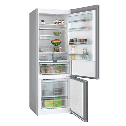 Bocsh Series 6, free-standing fridge-freezer , Glass Door,193x70cm, Black KGN56LB31U