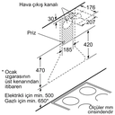Bosch Seri 2 Duvar Tipi Davlumbaz 60cm Siyah - DWP64CC60T