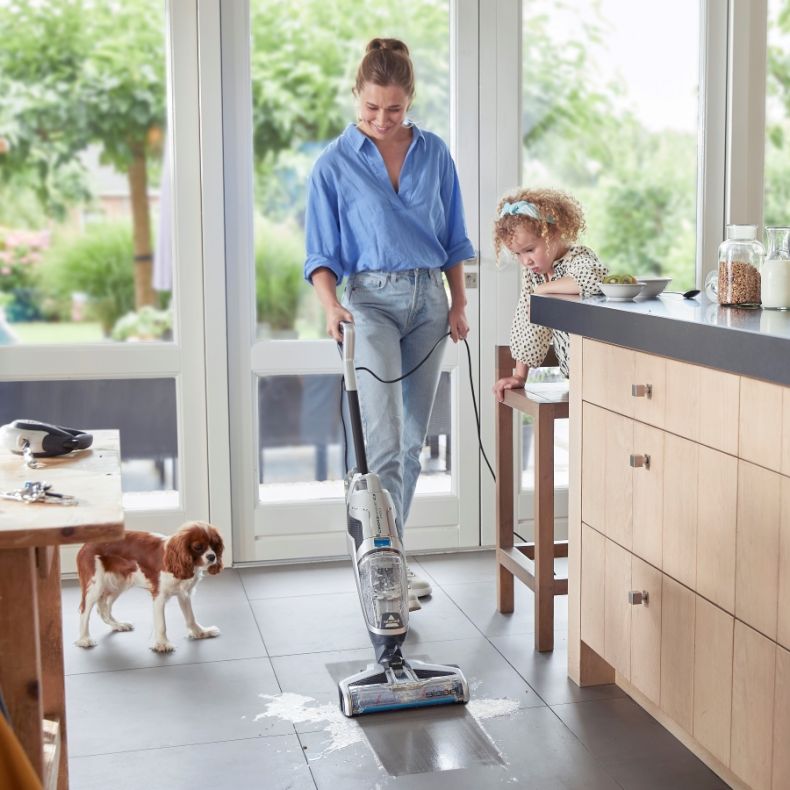 Bissell CrossWave C3 Pro Corded Handheld Vacuum Cleaner, Mopping and Dry, Powerful Wet and Dry Dirt Extraction, 3-in-1 Broom Upright Vacuum 3555N