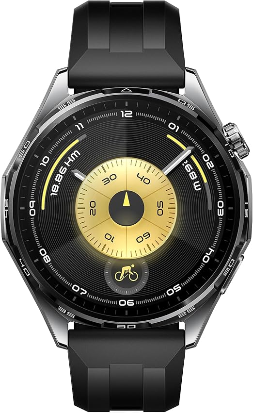 Huawei Watch GT 6 46mm (Black Fluoroelastomer Strap)
