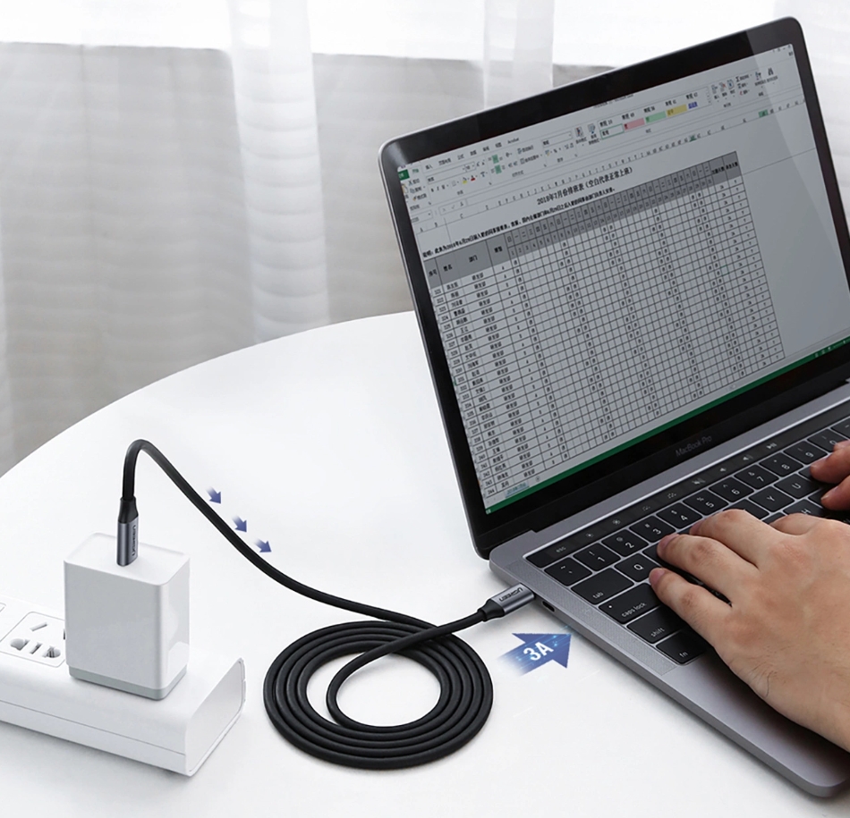 UGREEN USB 3.1 Type-C to Type-C Data and Charging Cable, 1.5 Meters (50751)