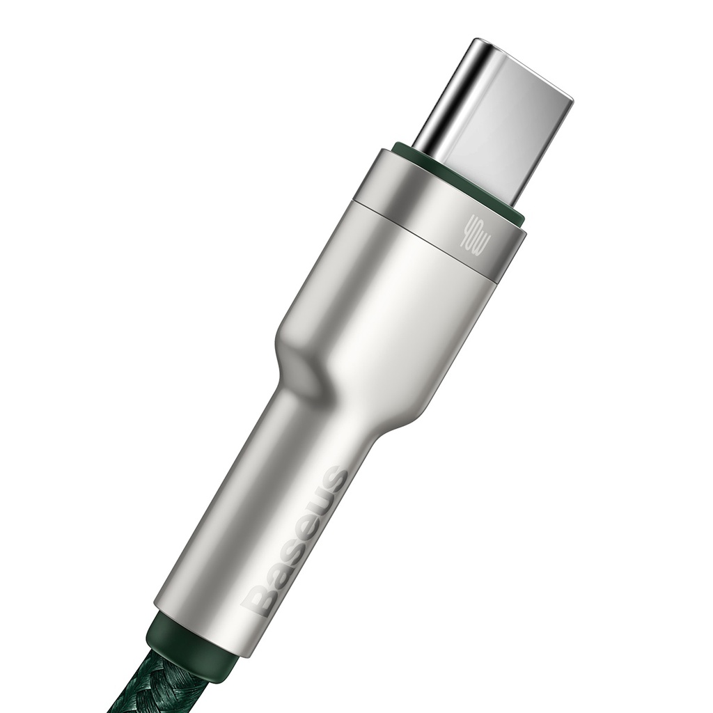 Baseus Cafule Metal 40W 1m Type-C Cable Green