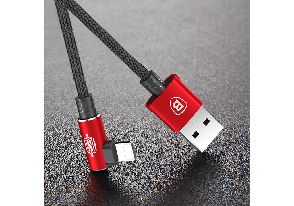 Baseus Mvp Elbow Series 1.5A Lightning Data Charge Cable 2m Red