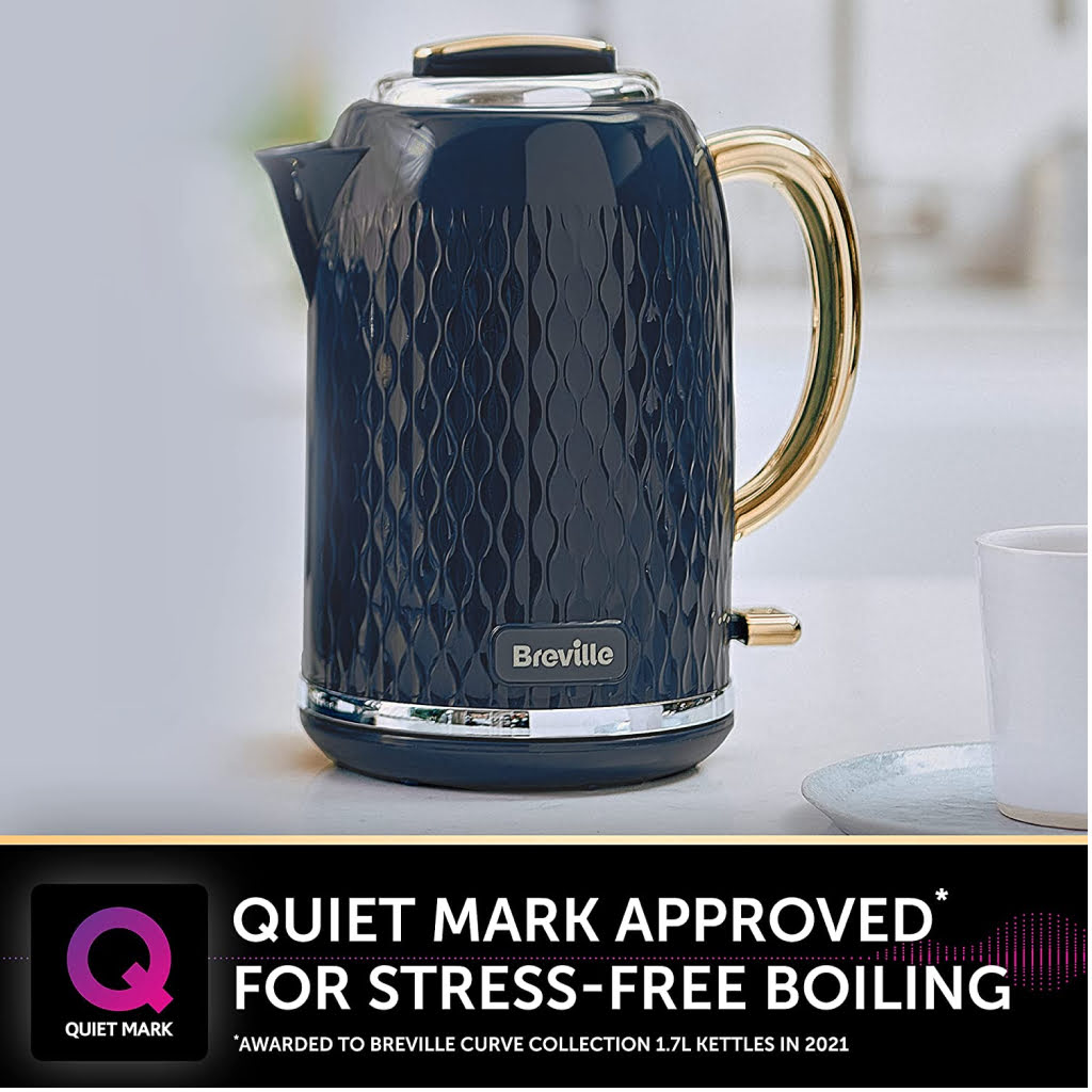 Breville Curve Jug Kettle Navy &amp; Gold - VKT171