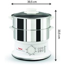 TEFAL Tefal Steamer VC145140 Timer Steamer, Stainless Steel