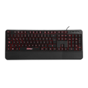 Everest KB-R61 BRIGHT Black USB 3-Color Backlit Q Fixed Wrist Support Multimedia Keyboard