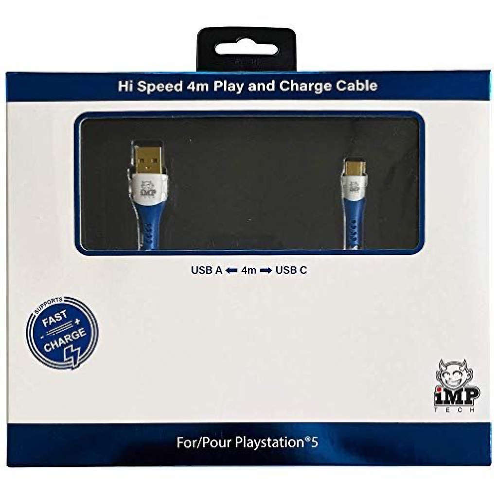 IMP 4M Braided Fast Charge &amp; Play Cable /PS5