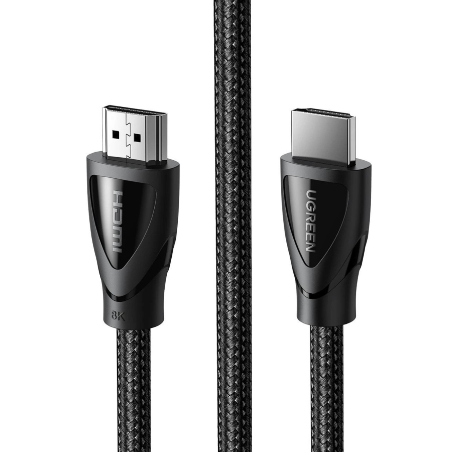 UGreen HDMI 2.1 8K Male to Male Örgülü Naylon Kablo 1.5m | Siyah