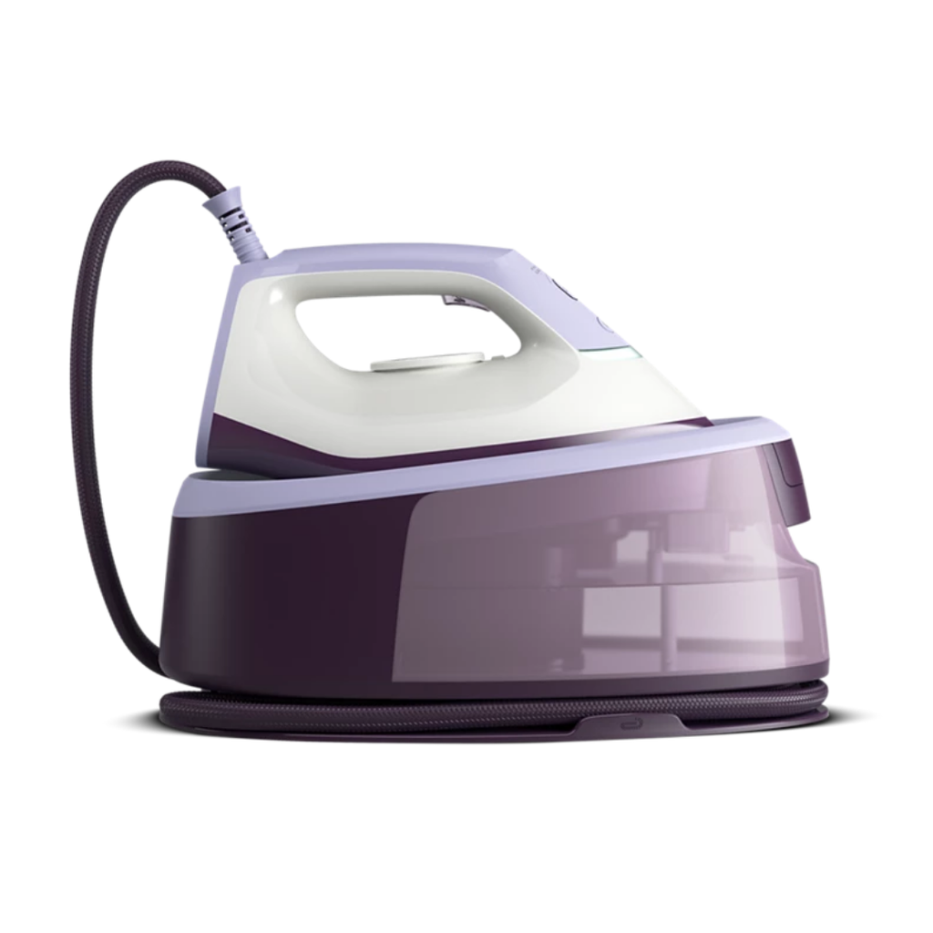 Philips 3000 Series Steam Iron Station 2400W 1.4 L Ceramic soleplate Purple, White  PSG3000/30