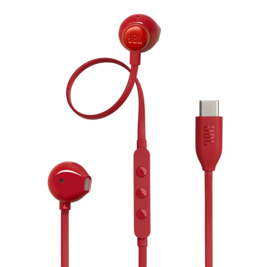 JBL Tune 305C USB-C In-Ear Headphones  red - JB.JBLT305CRED