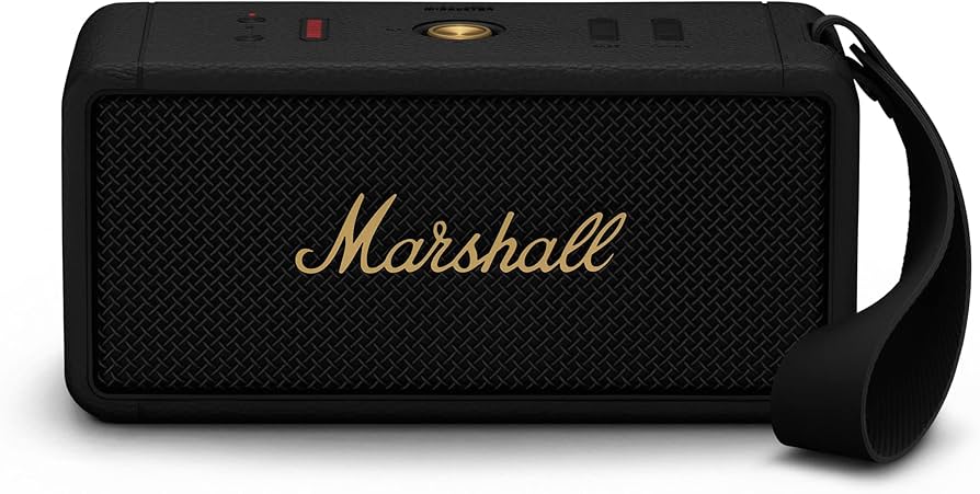 Marshall Middleton BT Hoparlör, Black&amp;Brass - ZD.1006034