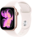 Apple Watch Series 11 GPS 46mm Rose Gold Aluminium Light Blush Sport Band S/M MEV64 MEWA4