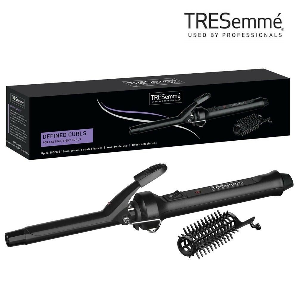 TRESemme 271TU Defined Curls 185C Curling Tong Professional Ceramic Wand + Brush